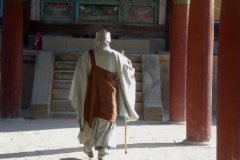 Arriving at the temple